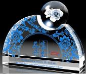 水晶工艺品   花开富贵