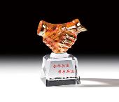 水晶工艺品 奖牌