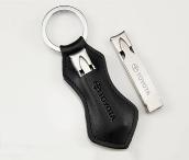 真皮钥匙圈指甲剪